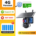 Dual-Lens Solar Security Camera for Homes