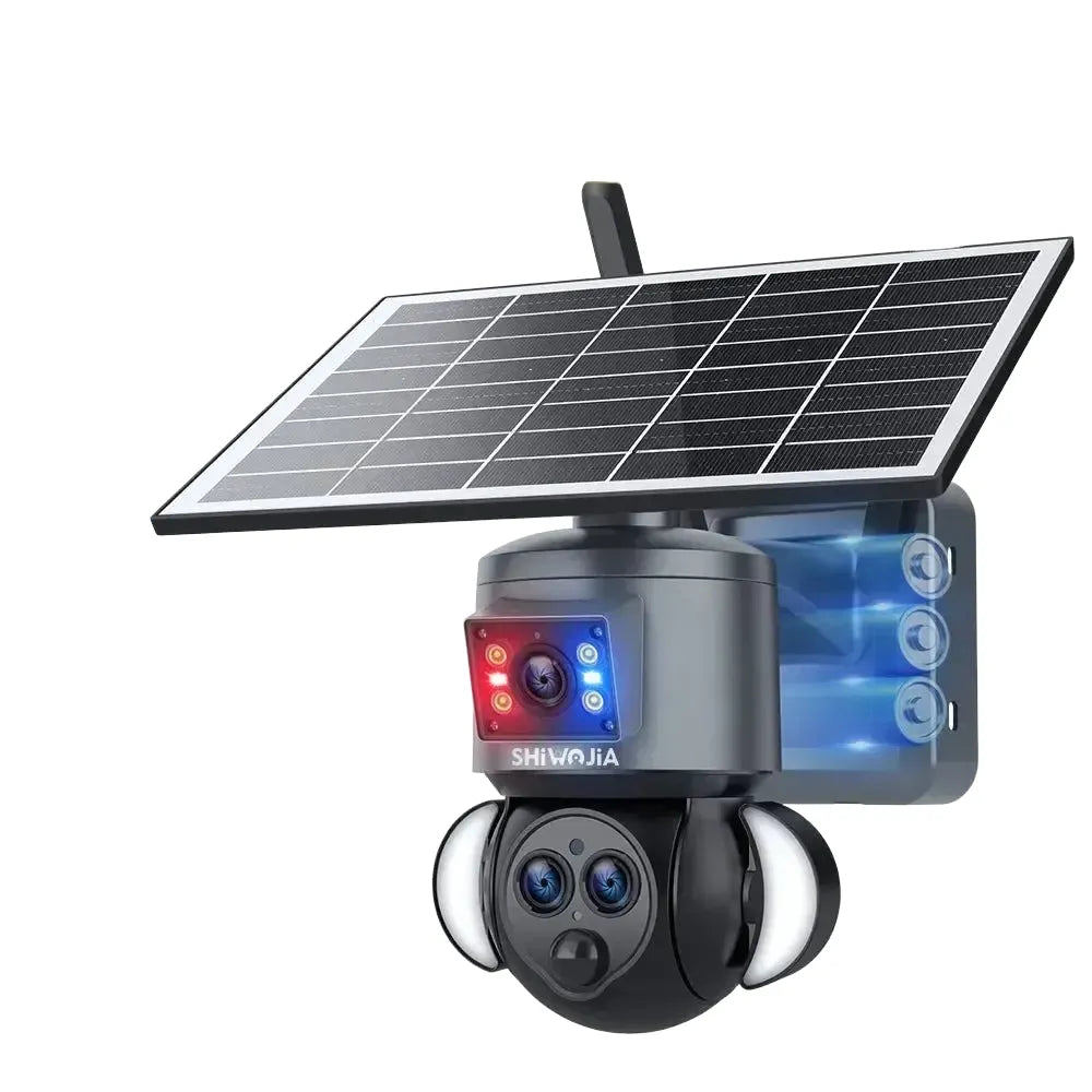 Dual-Lens Solar Security Camera for Homes — product view 1