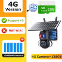Dual-Lens Solar Security Camera for Homes