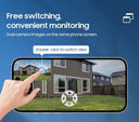 Dual-Lens Solar Security Camera for Homes