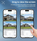 Dual-Lens Solar Security Camera for Homes