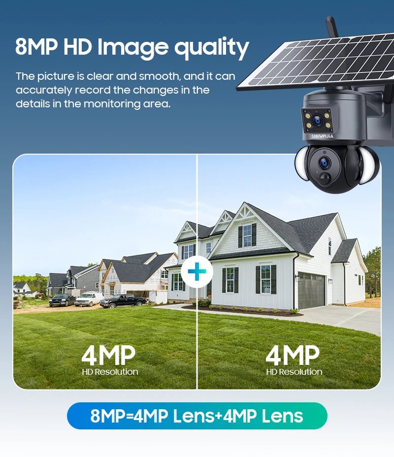 Dual-Lens Solar Security Camera for Homes — product view 10