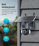 Dual-Lens Solar Security Camera for Homes