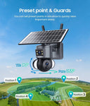 Dual-Lens Solar Security Camera for Homes
