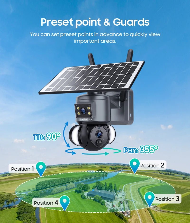 Dual-Lens Solar Security Camera for Homes — product view 14