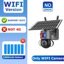 Dual-Lens Solar Security Camera for Homes