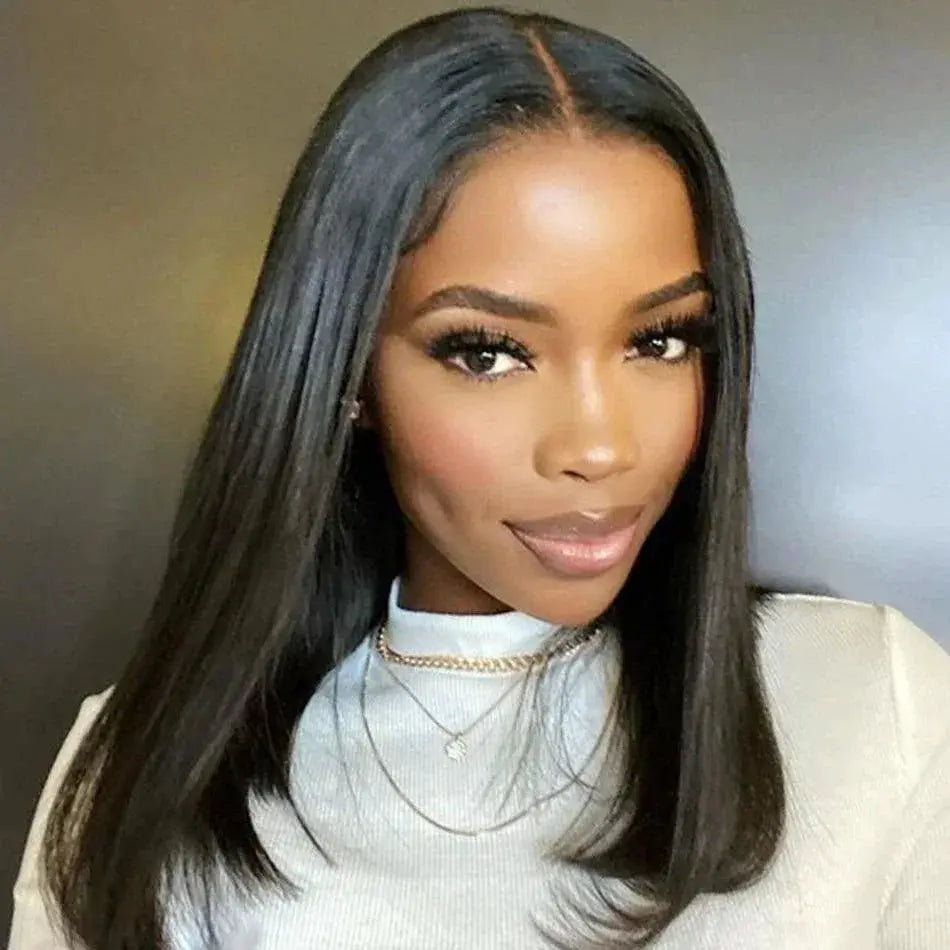 Short Bob Wig With Brazilian Hair Lace Front Quality