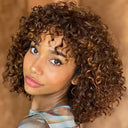 Natural Look Wig for Events Curly Bob