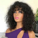 Natural Look Wig for Events Curly Bob