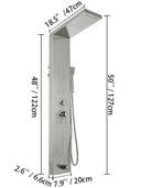 VEVOR LED Light Shower Panel System With Massage Jets Bath