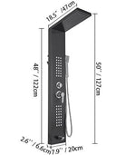 VEVOR LED Light Shower Panel System With Massage Jets Bath