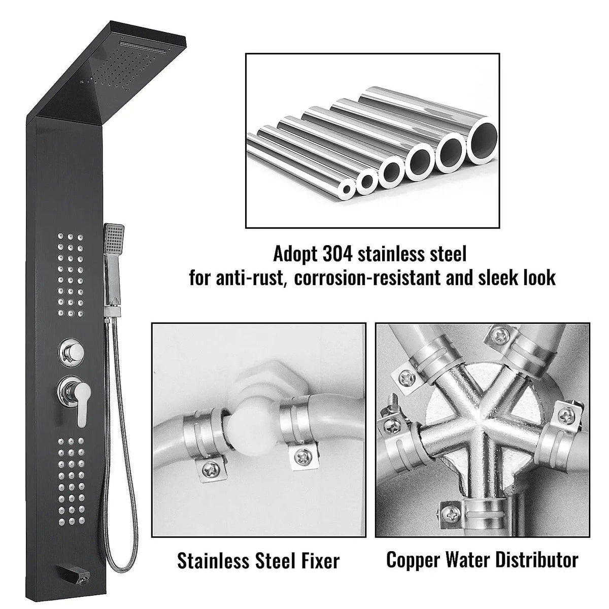 Shower Panel System for Home Spa Jets — product view 15