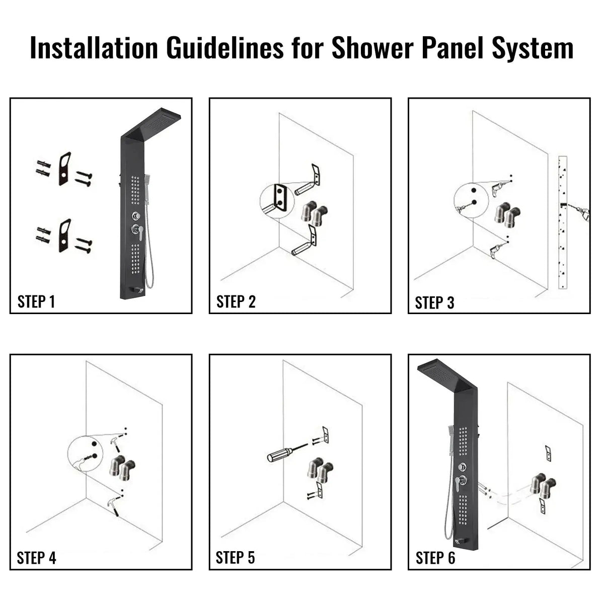 Shower Panel System for Home Spa Jets — product view 19