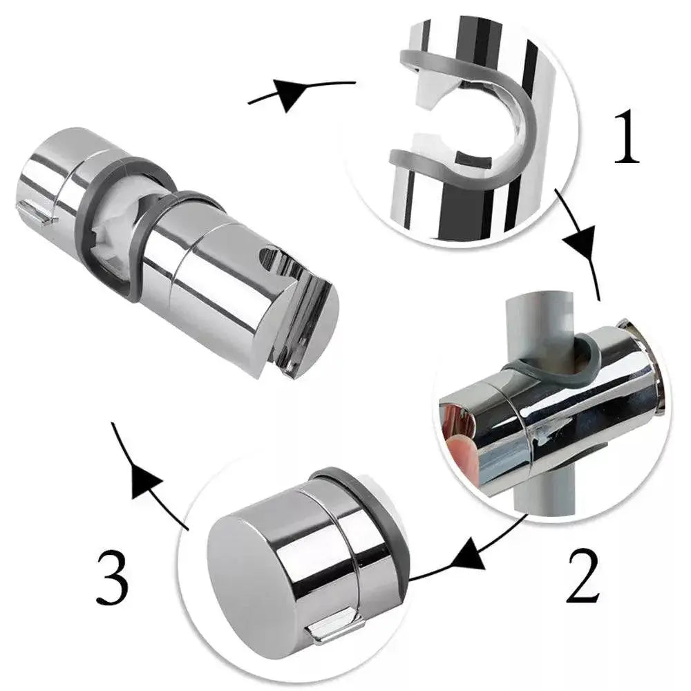 Shower Slide Holder Adjustable Plastic Bracket Accessories
