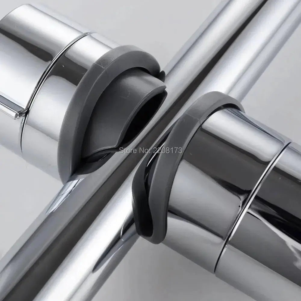 Shower Slide Holder Adjustable Plastic Bracket Accessories