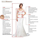 Backless Mermaid Bridal Dress For Brides