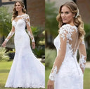 Backless Mermaid Bridal Dress For Brides