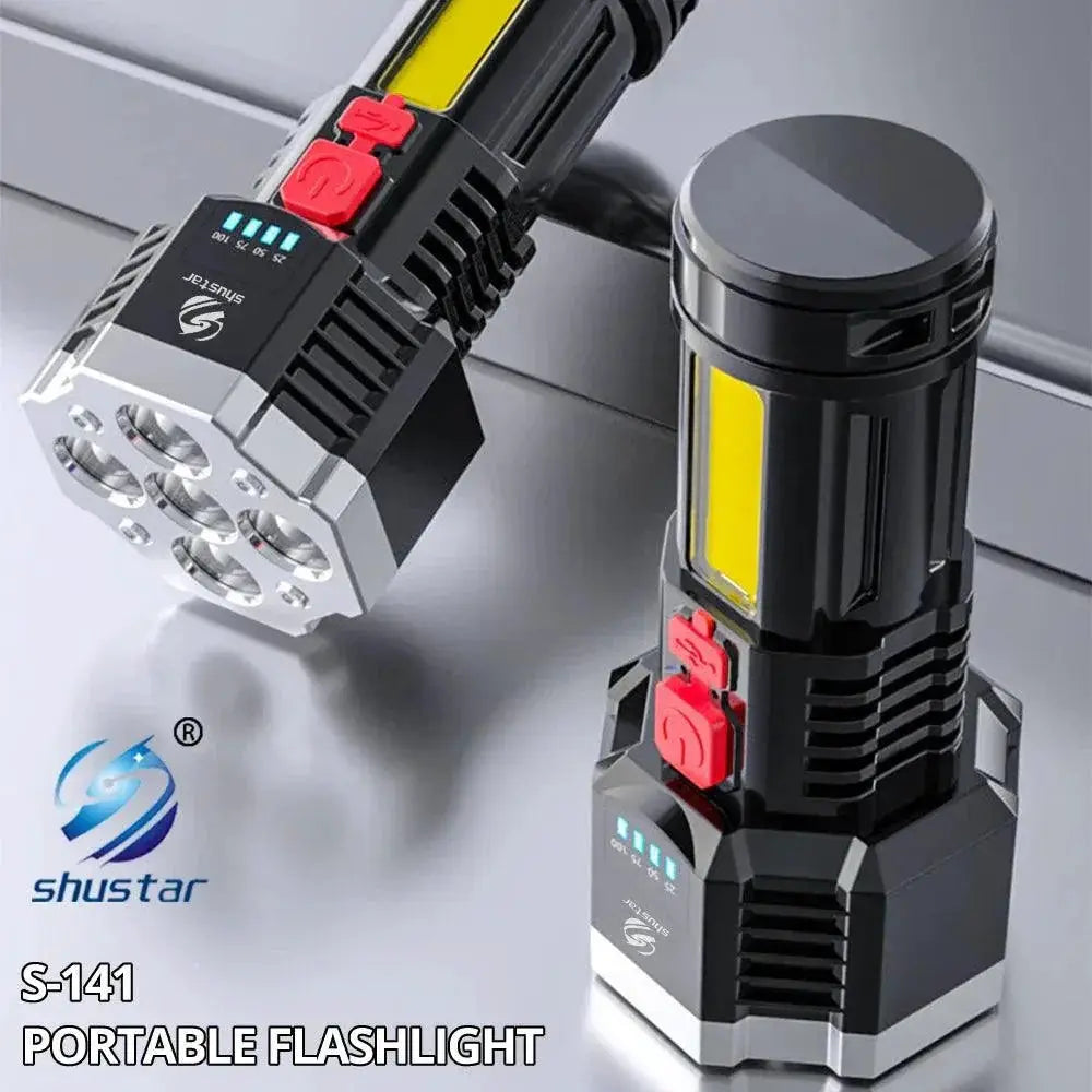 Shustar S141 LED Flashlight Powerful Rechargeable Torch