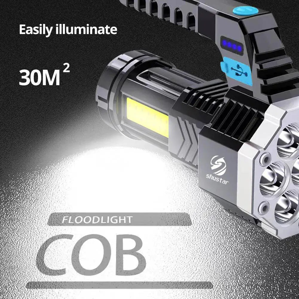Shustar S141 LED Flashlight Powerful Rechargeable Torch