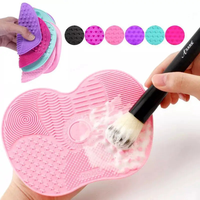 Silicone Brush Cleaner Pad for Gentle Makeup Tool Care
