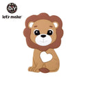 Silicone Cartoon Animal Teething Toy For Babies DIY Teether