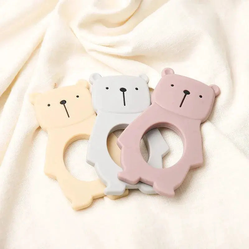 Silicone Cartoon Animal Teething Toy For Babies DIY Teether