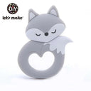 Silicone Cartoon Animal Teething Toy For Babies DIY Teether