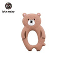 Silicone Cartoon Animal Teething Toy For Babies DIY Teether