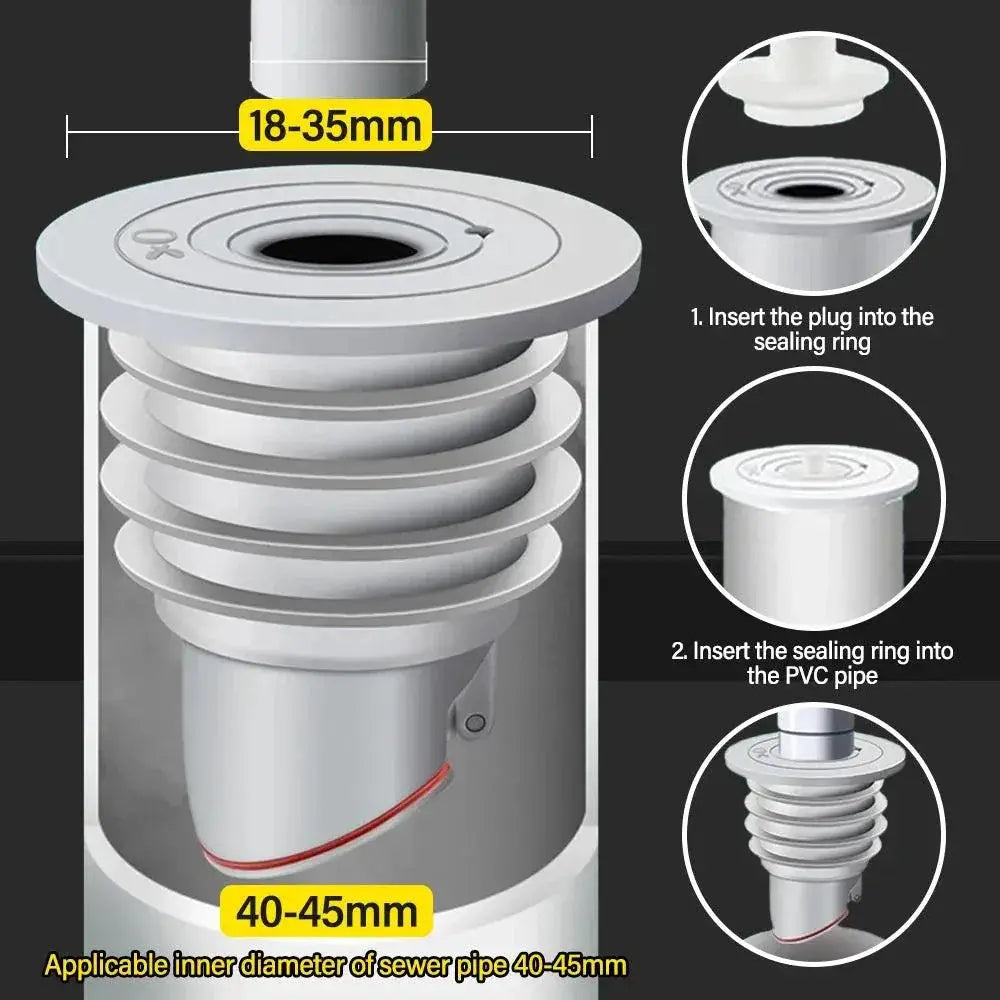Silicone Drain Sealing Ring Anti Odor Shower Kit Set