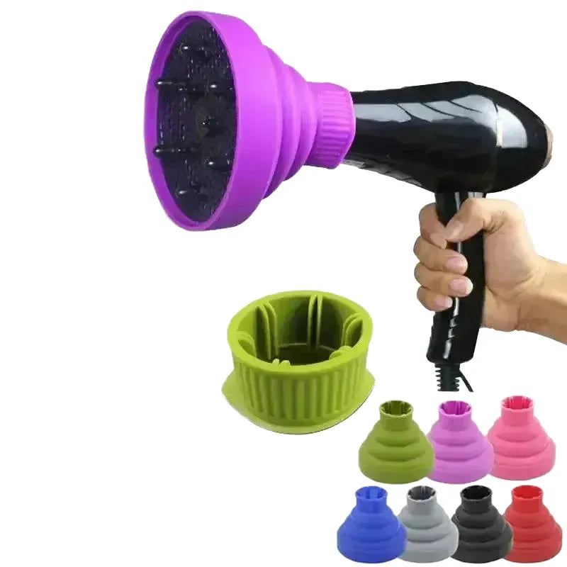 Heat-Protecting Hair Diffuser Drying — rose red