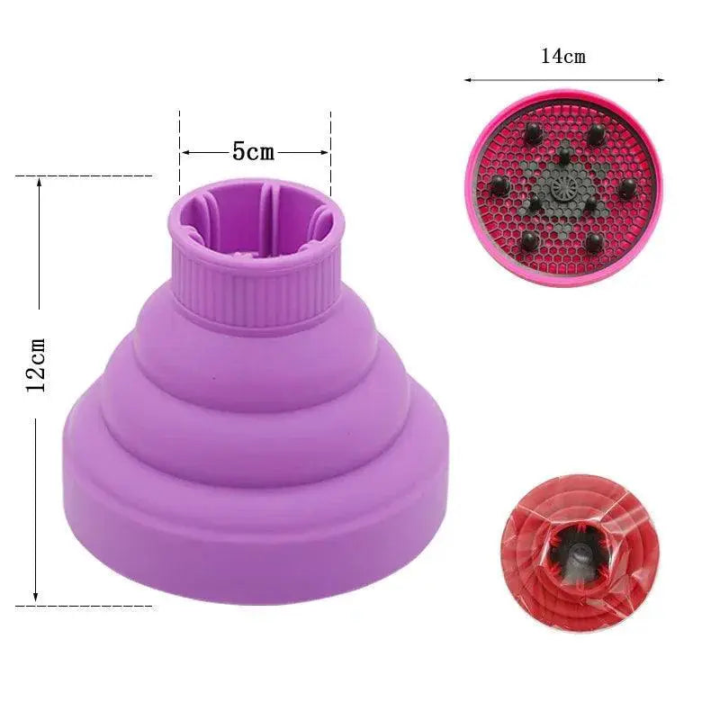 Heat-Protecting Hair Diffuser Drying — Nylon bag hood