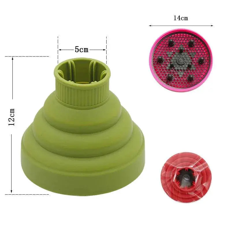 Heat-Protecting Hair Diffuser Drying — orange