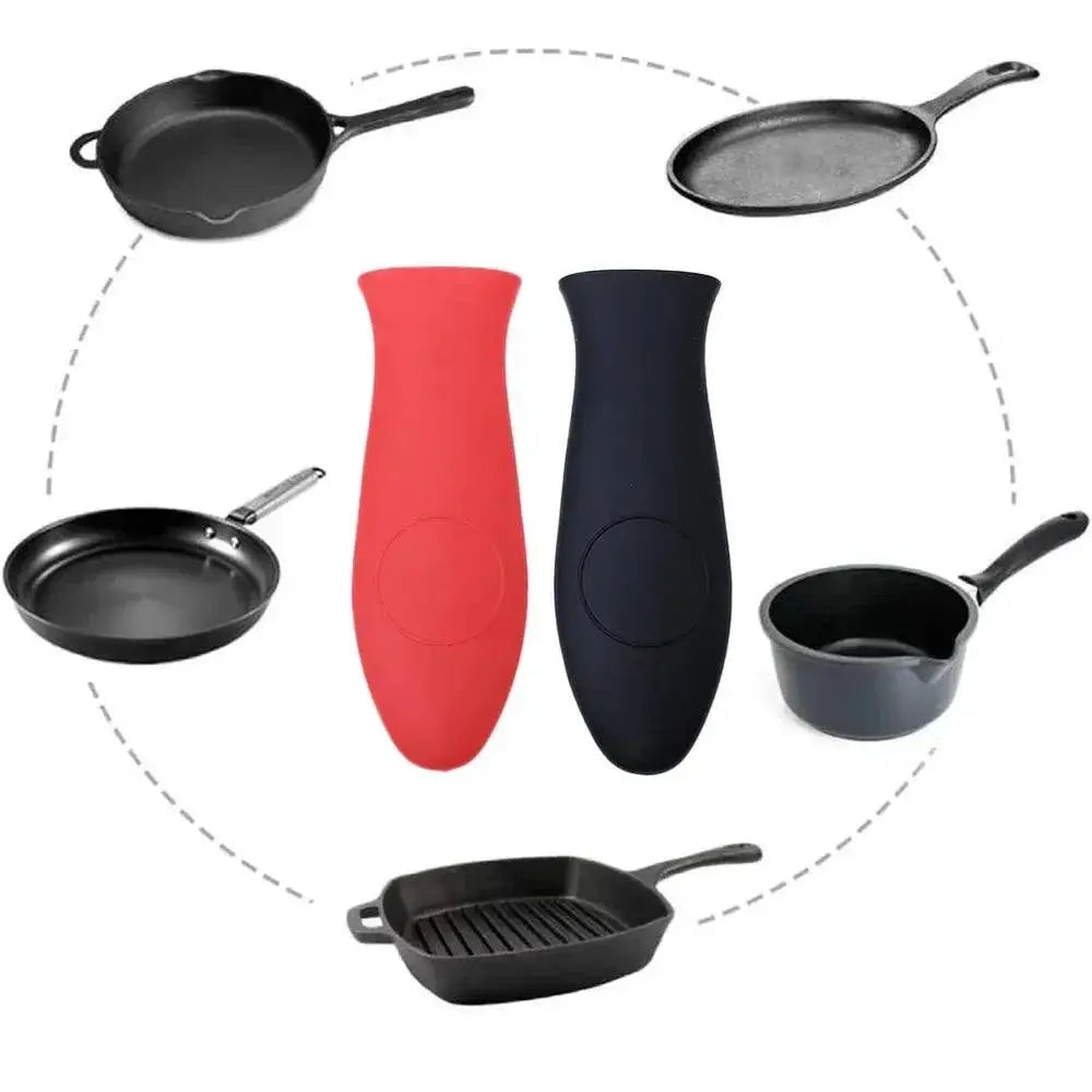 Silicone Insulated Pot Handle Cover Heat Resistant Non Slip