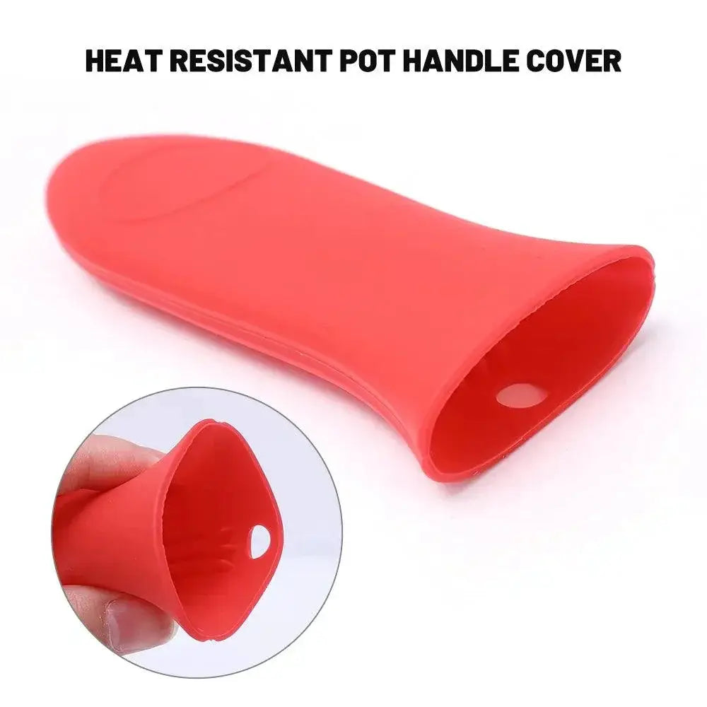 Silicone Insulated Pot Handle Cover Heat Resistant Non Slip