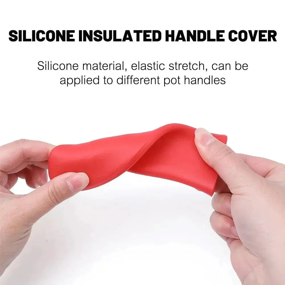 Silicone Insulated Pot Handle Cover Heat Resistant Non Slip