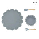 Non-Slip Silicone Toddler Dinnerware