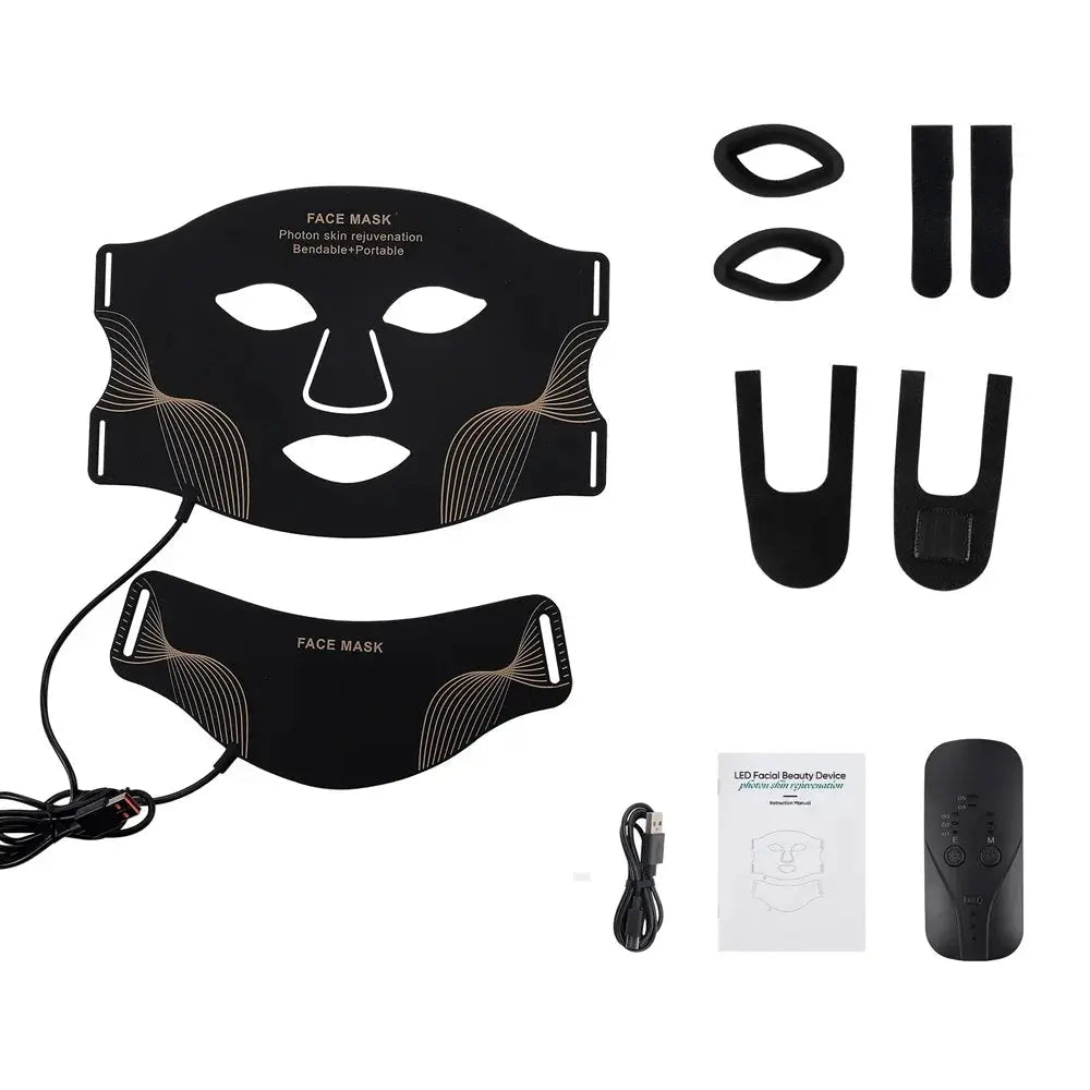 Silicone LED Mask for Facial Glow