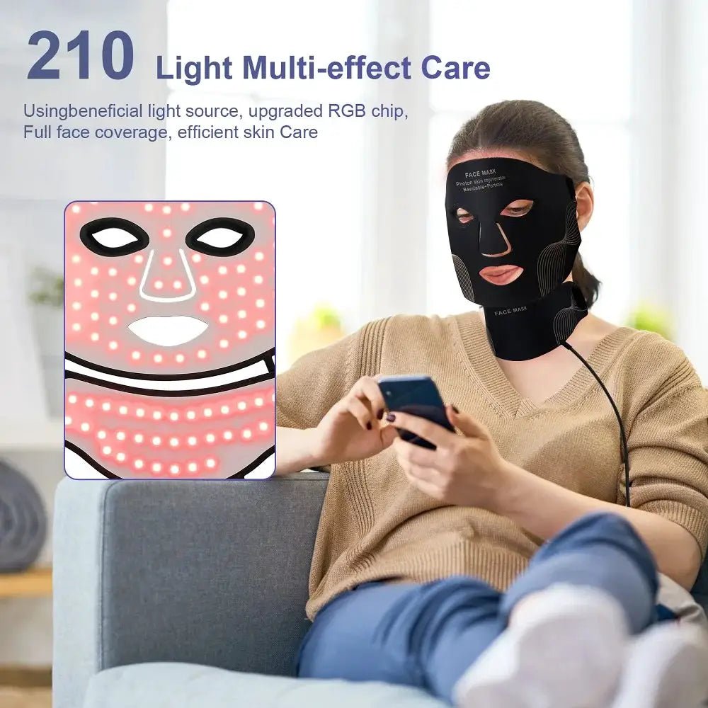 Silicone LED Mask for Facial Glow