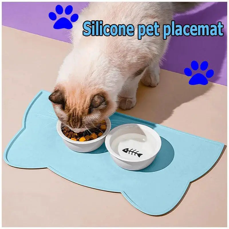 Silicone Pet Feeding Mat Nonstick Waterproof Dog Cat Tray