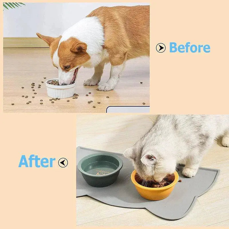 Silicone Pet Feeding Mat Nonstick Waterproof Dog Cat Tray