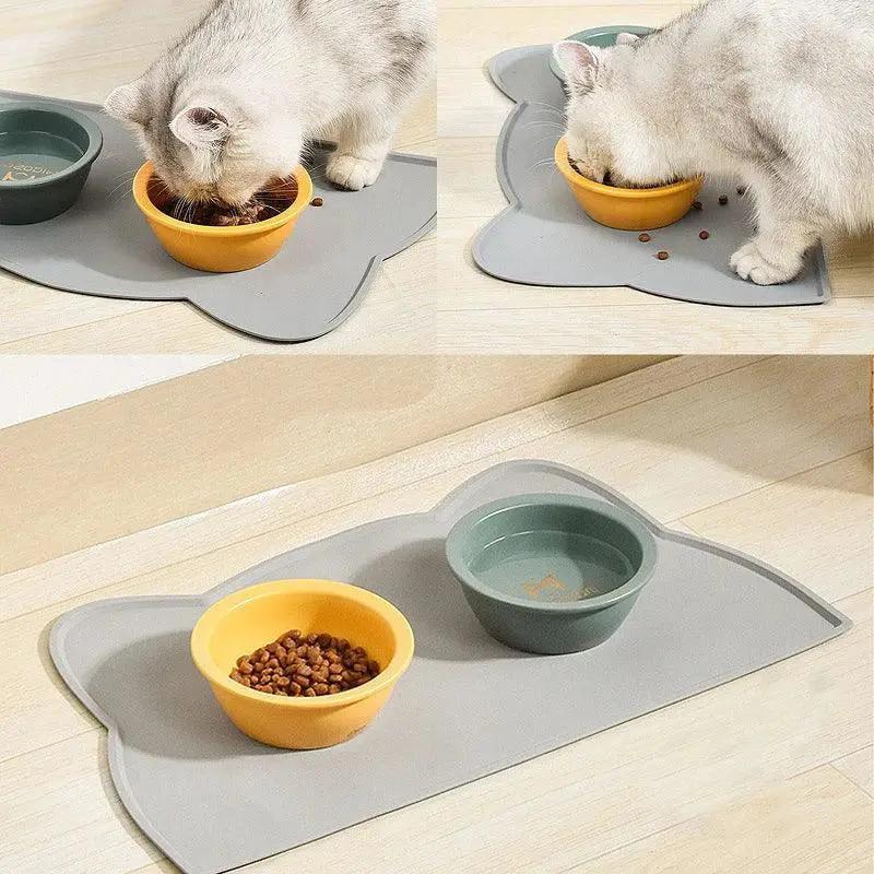 Silicone Pet Feeding Mat Nonstick Waterproof Dog Cat Tray
