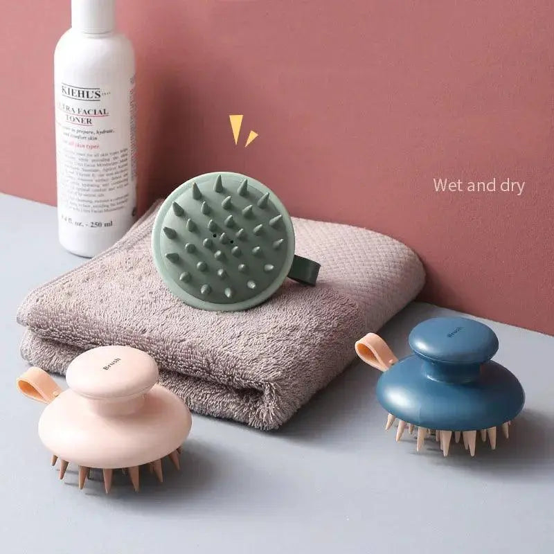Silicone Scalp Massage Brush for Healthy Hair Care