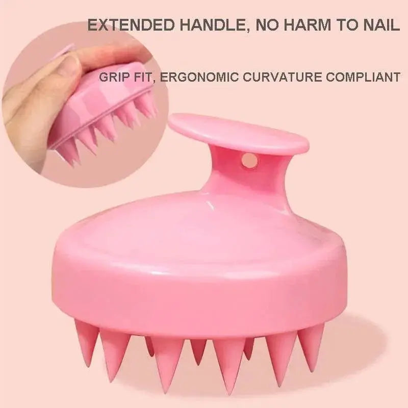 Silicone Scalp Massager For Hair Growth Spa Experience