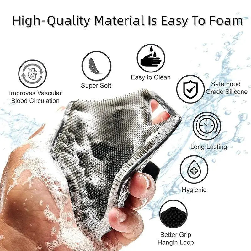 Silicone Shower Brush Skin Friendly Exfoliating Tool
