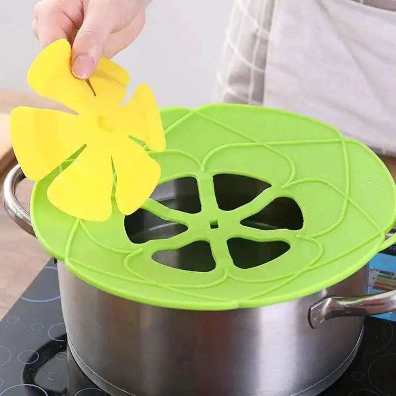 Silicone Spill Stopper Lid for Pots and Pans Eco Friendly