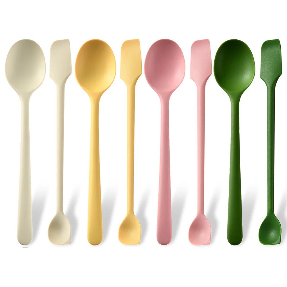 Silicone Spoon Set 2 Piece Jam And Rice Spoons Heat Resistant Nonstick Tools Set