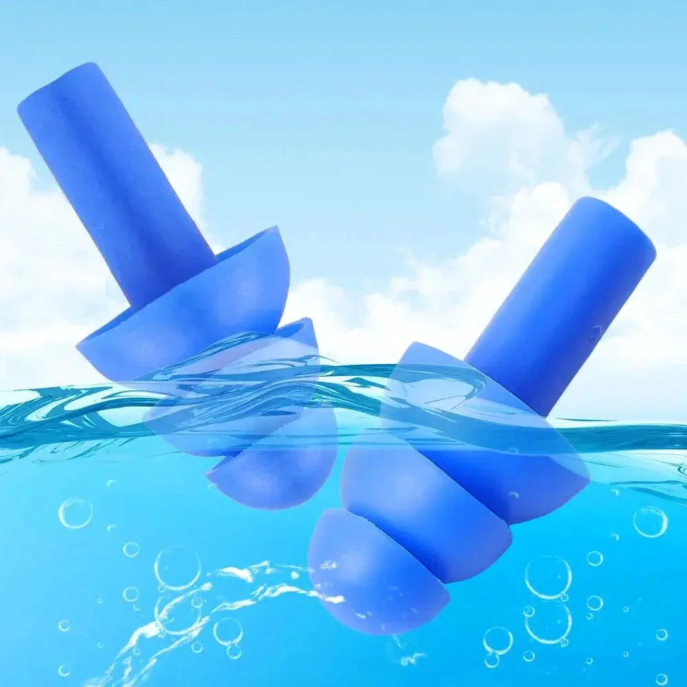Silicone Swimming Ear Plugs Waterproof Noise Reduction
