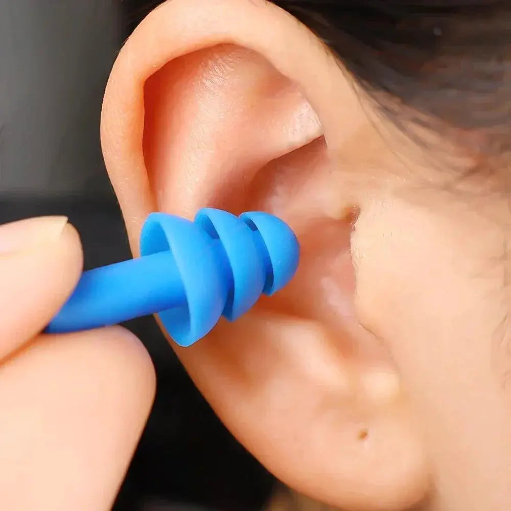 Silicone Swimming Ear Plugs Waterproof Noise Reduction