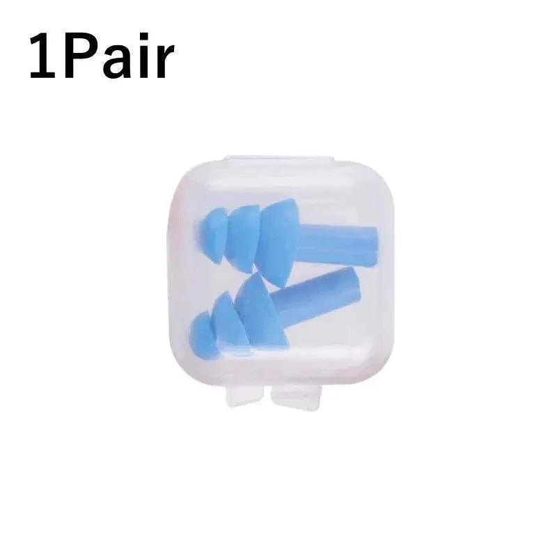 Silicone Swimming Ear Plugs Waterproof Noise Reduction
