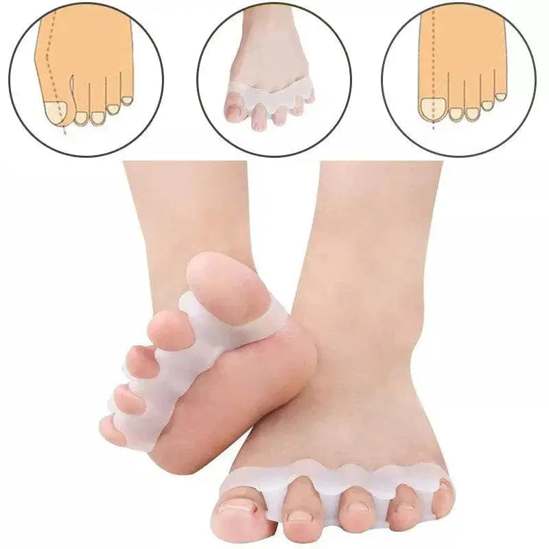 Silicone Toe Separator Set For Gentle Relief And Alignment